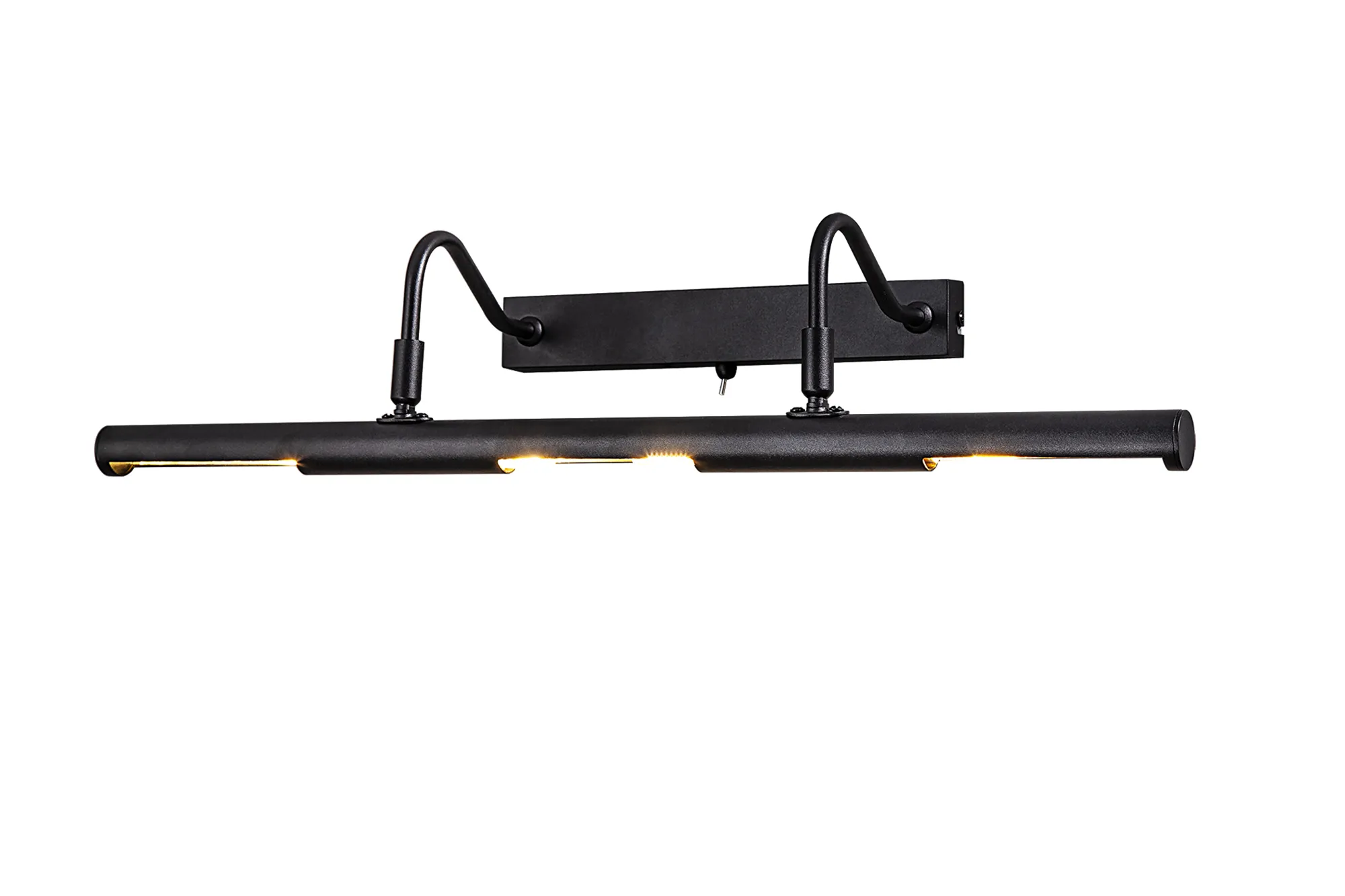 D0637  Abacus Wall/Picture Light 60cm Switched 4 Light Satin Black